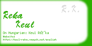 reka keul business card